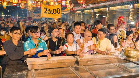 嗇色園黃大仙祠丙午年頭炷香 駿馬獻瑞迎新春