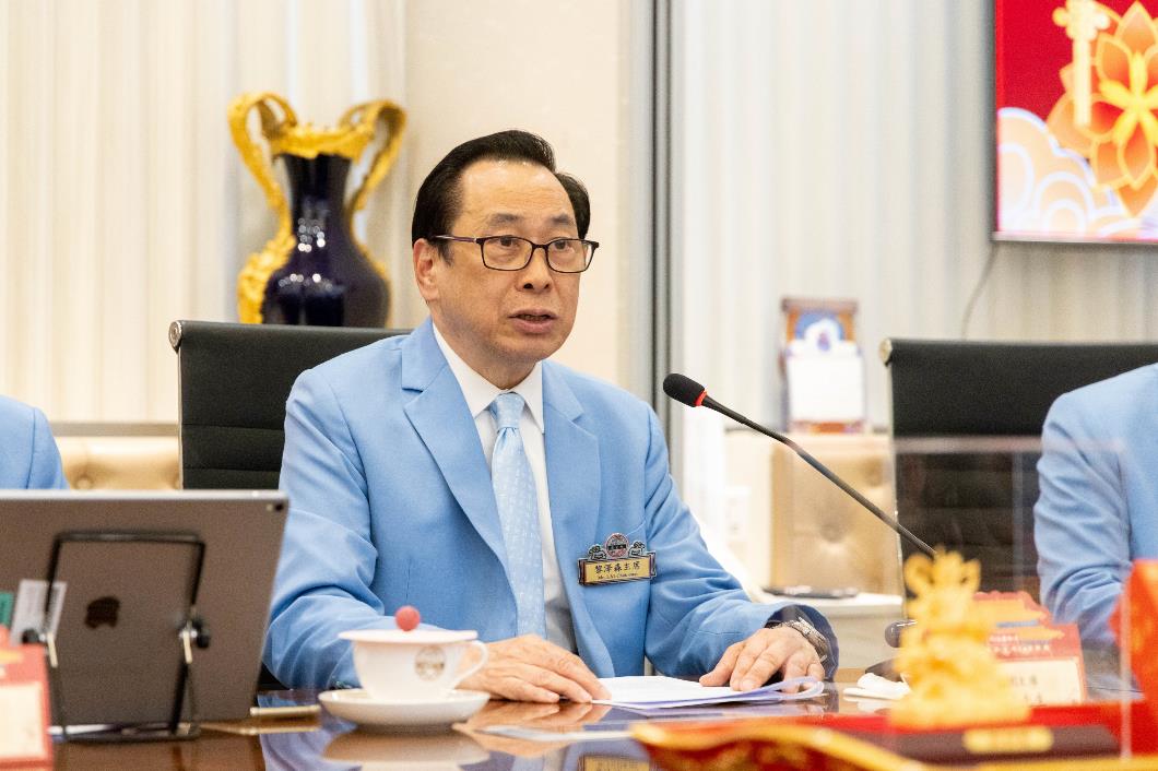 圖二︰嗇色園主席黎澤森先生致歡迎辭。