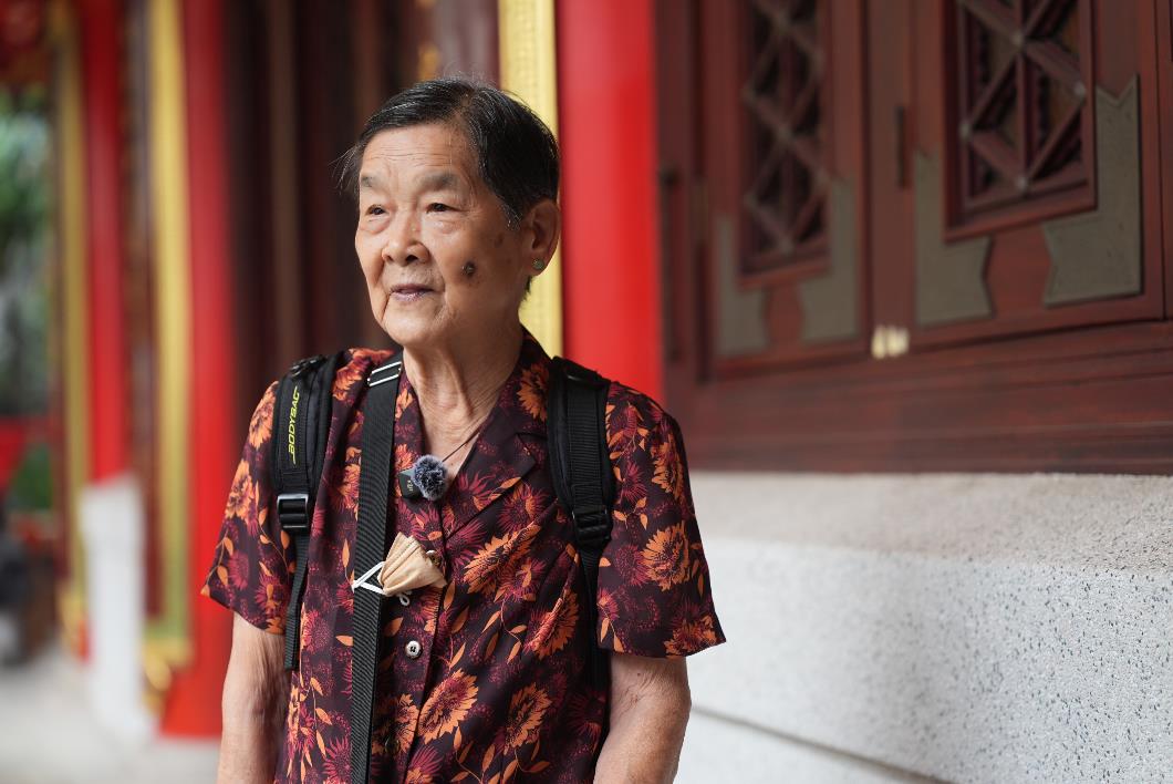 圖八：92歲的參加者何婆婆表示，早有心願可以成為契子女，將仙師「普濟勸善」的精神傳承。