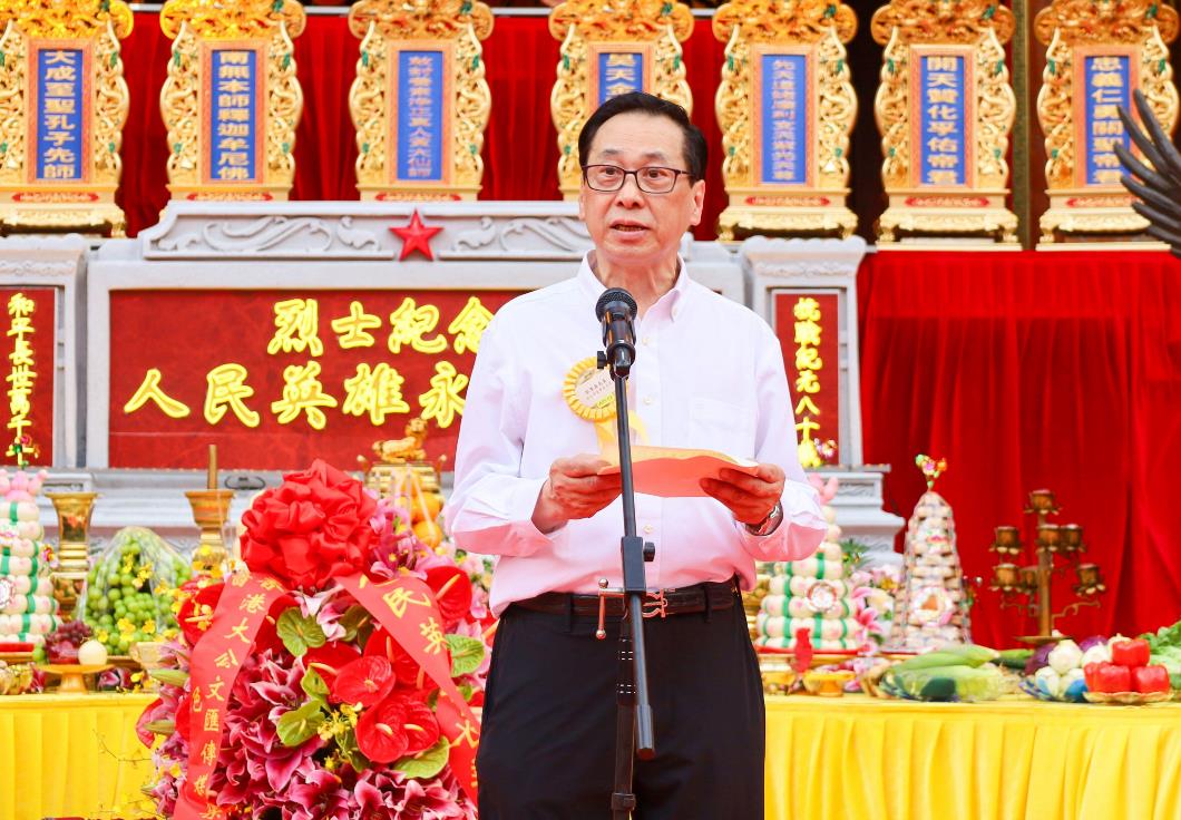 圖六：嗇色園董事會主席黎澤森先生致辭